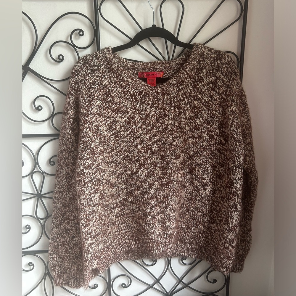 SKYR Vintage wool and mohair two- tone sweater size L
